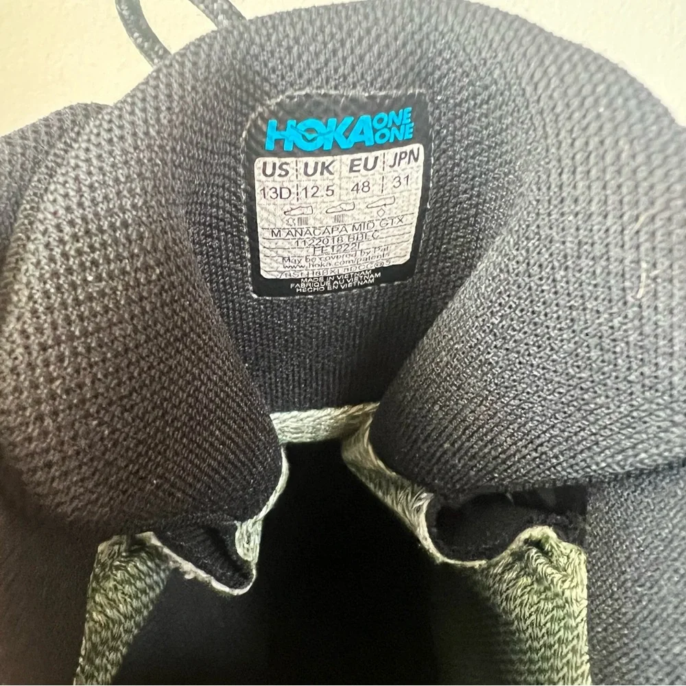Hoka Black Rugged Sole Boots
